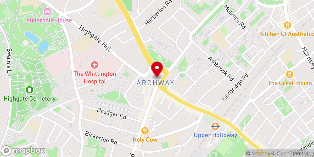 Map showing location of Islington and Camden Mission Circuit