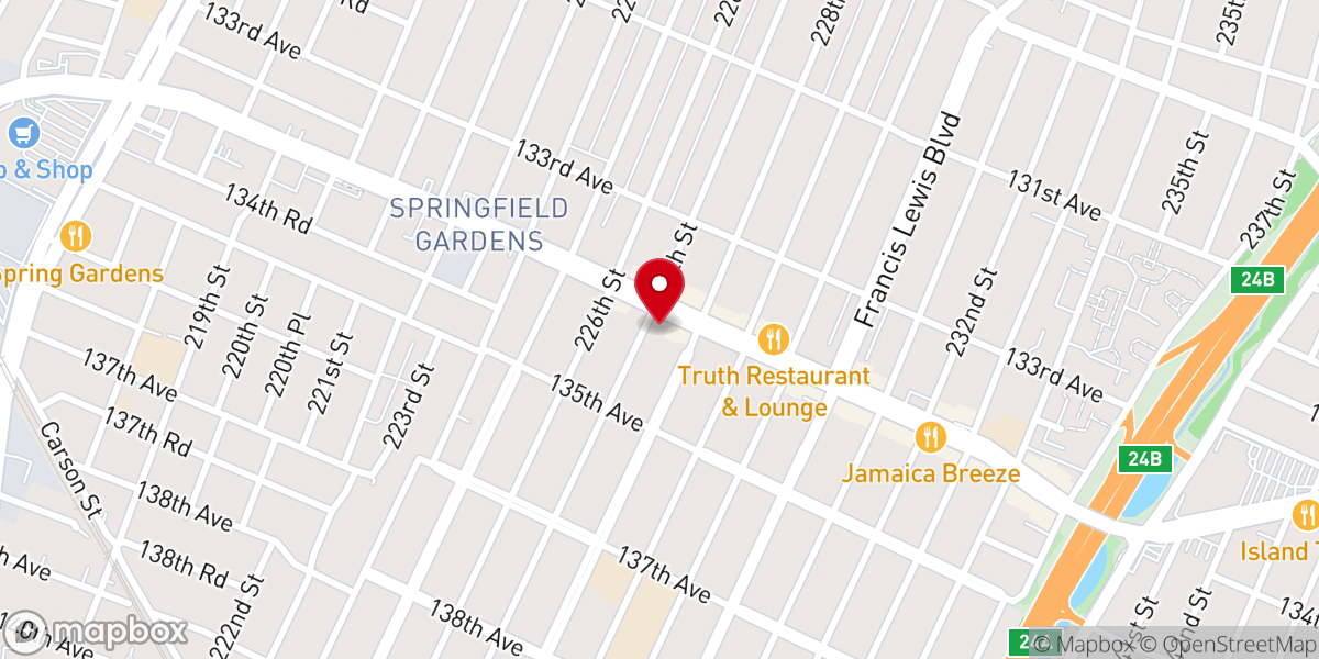 Map showing location of Evangel Temple