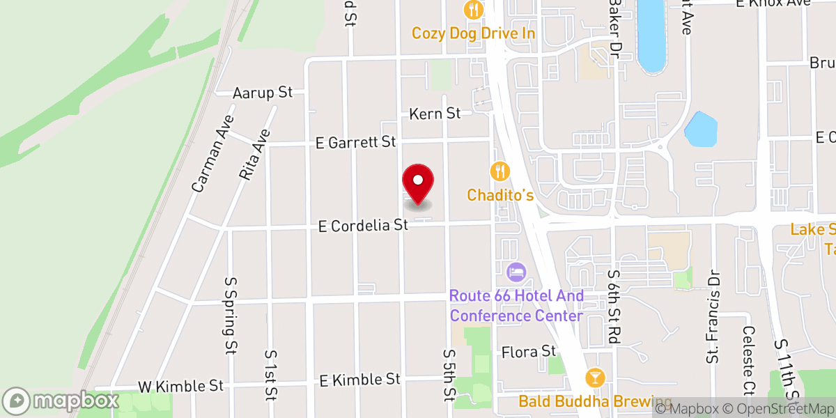 Map showing location of Unity Church