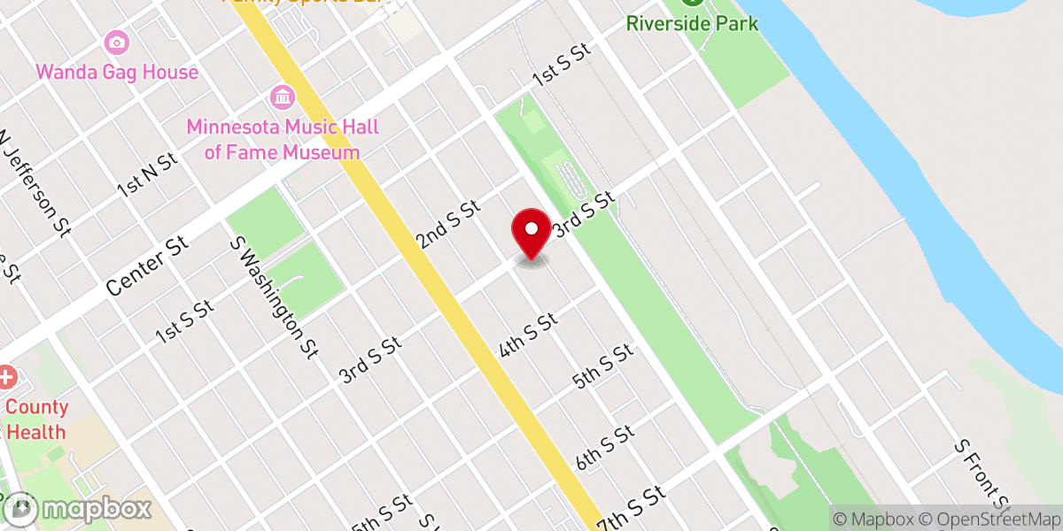 Map showing location of United Church of Christ