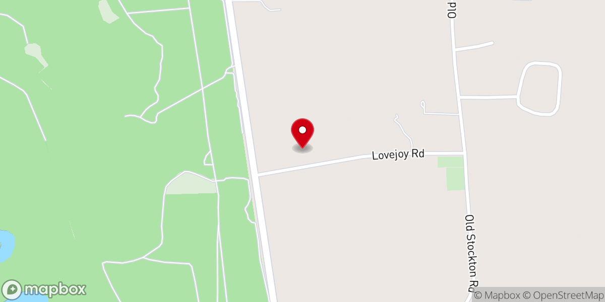 Map showing location of Love Joy Community Church