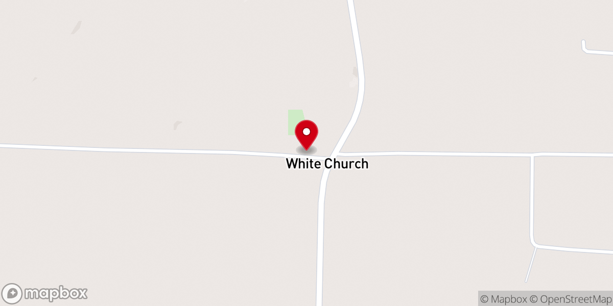Map showing location of White Church Catholic Church