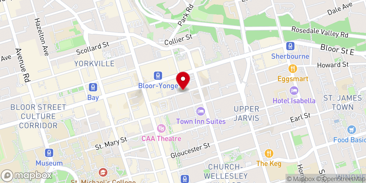 Map showing location of St. Andrew's United Church
