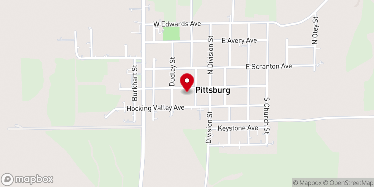 Map showing location of The River Church At Pittsburg