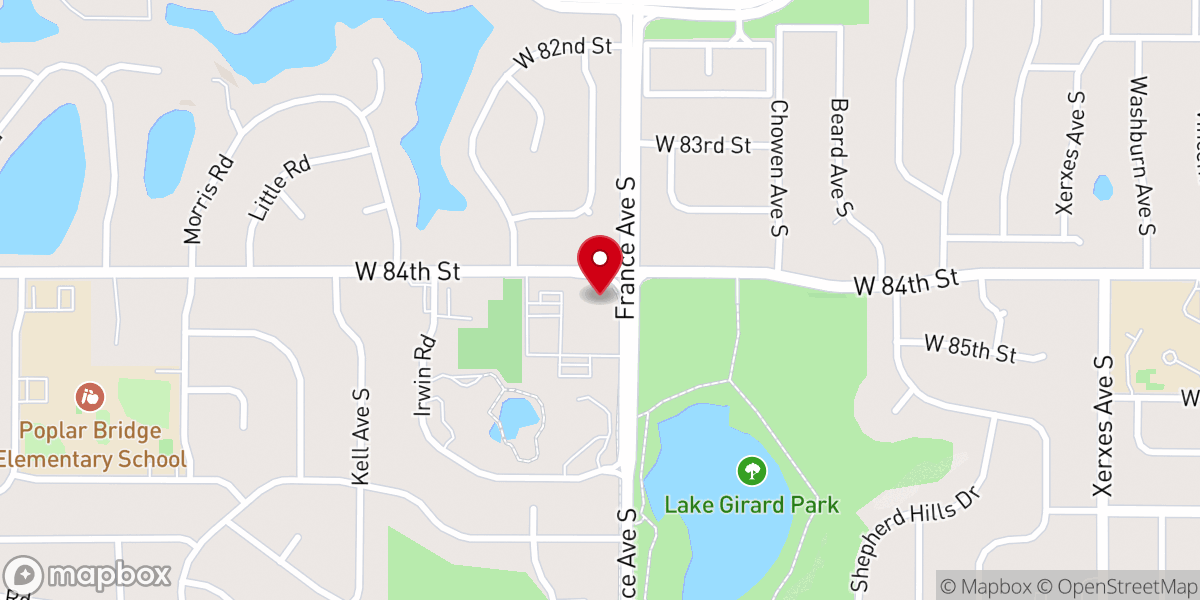 Map showing location of St. Stephen Lutheran Church & Preschool