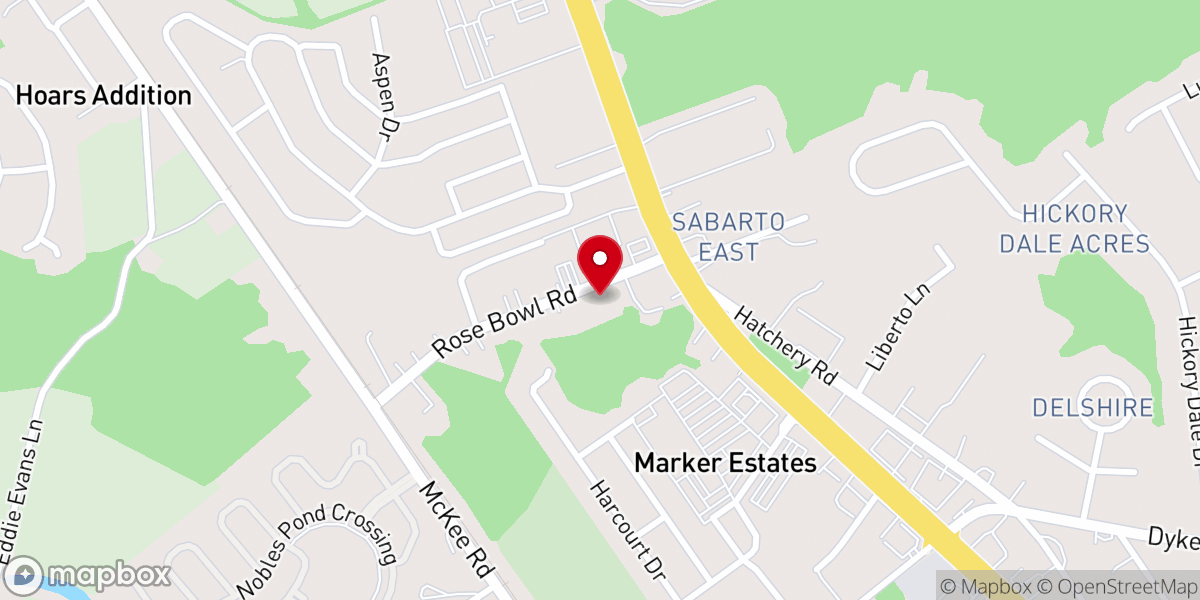 Map showing location of Baptist First Parsonage
