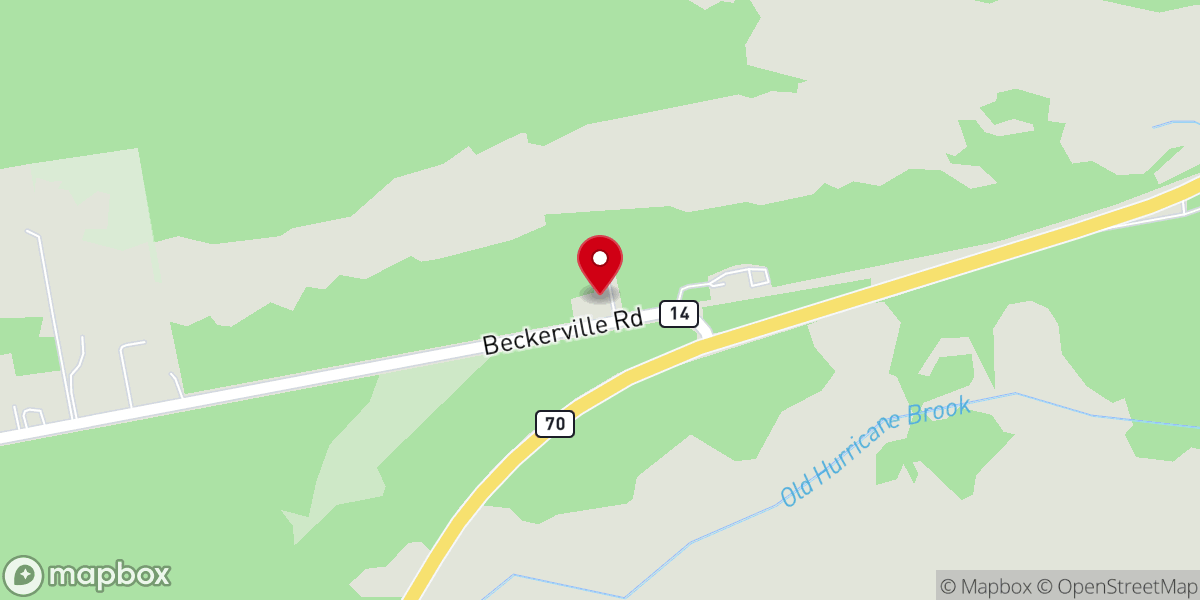 Map showing location of Building on the Rock Community Church