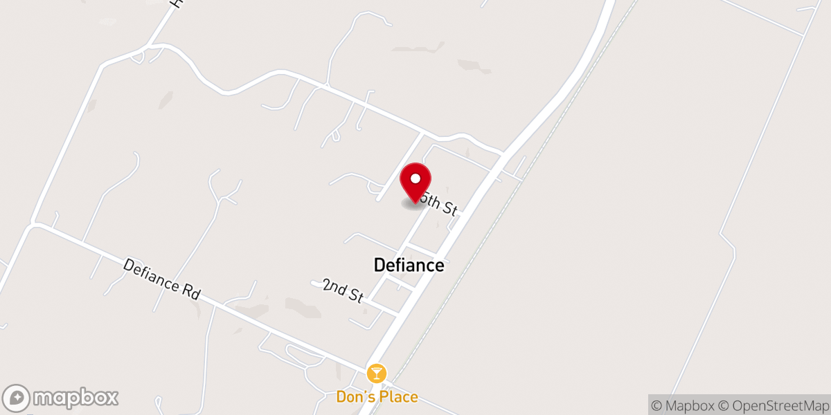 Map showing location of Pleasant Hill Memorial Methodist