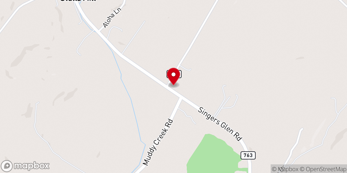 Map showing location of Fairview Church of The Brethren