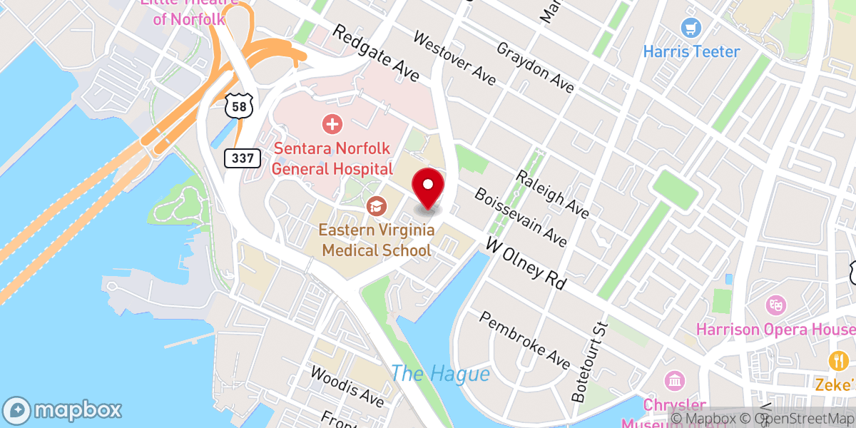 Map showing location of Central Baptist Church
