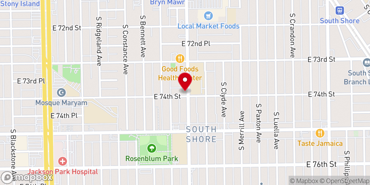 Map showing location of Mount Sinai Seventh-day Adventist Church