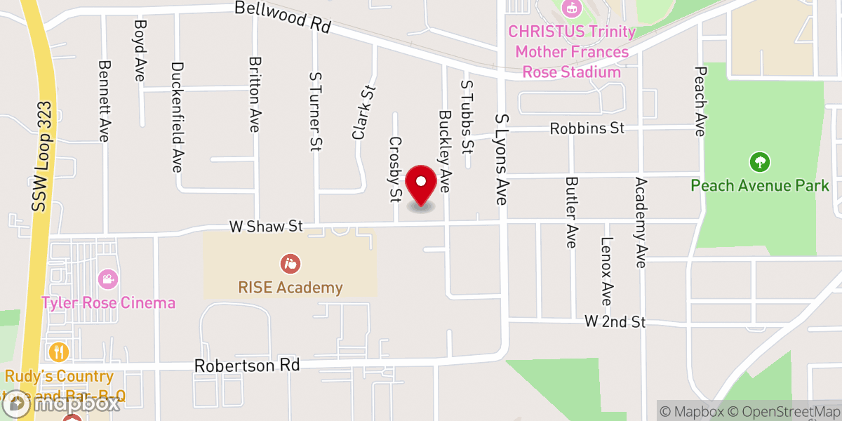 Map showing location of Greater Shiloh Baptist Church