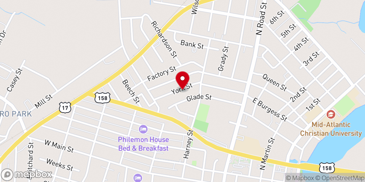 Map showing location of St Stephens Baptist Church
