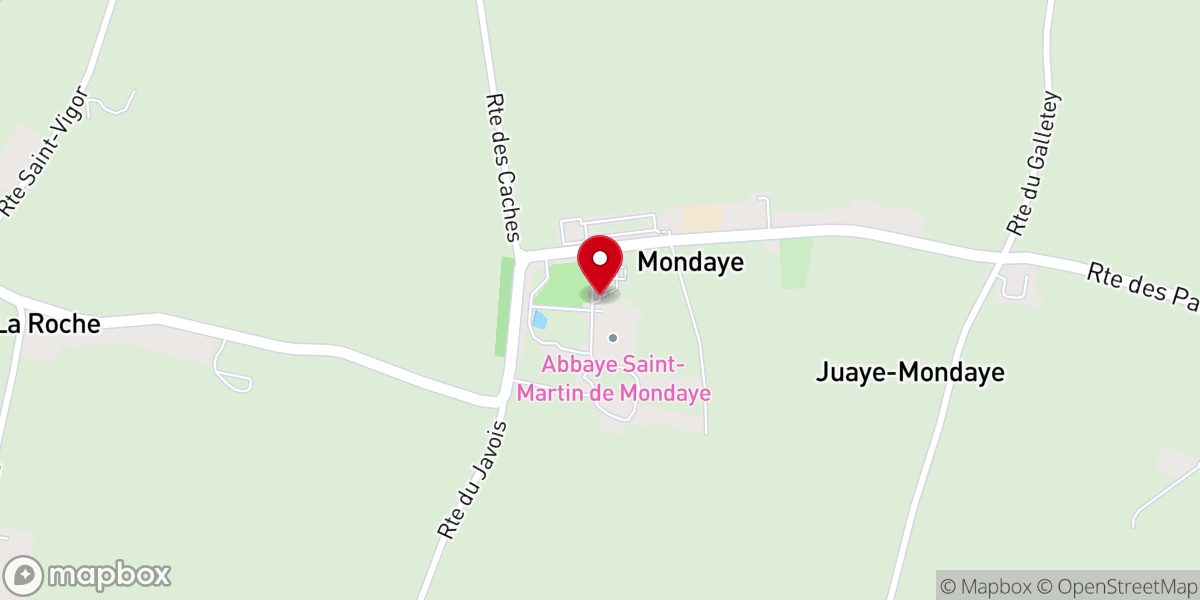 Map showing location of Abbaye Saint-Martin de Mondaye