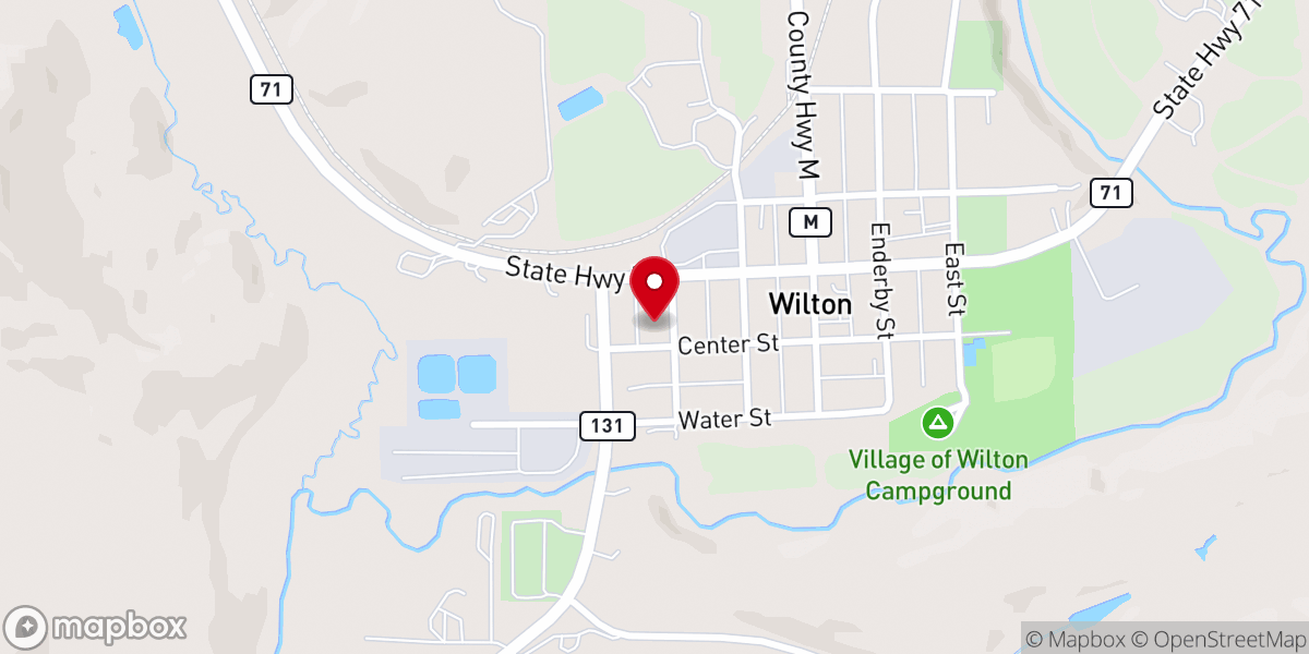 Map showing location of St Paul's Lutheran Church