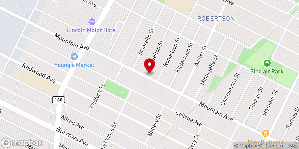Map showing location of Victory Pentecostal Church of God