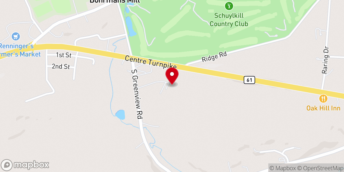 Map showing location of New Awakening Church