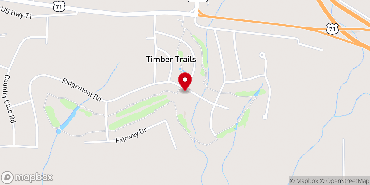 Map showing location of Donahue Ferry Community Home