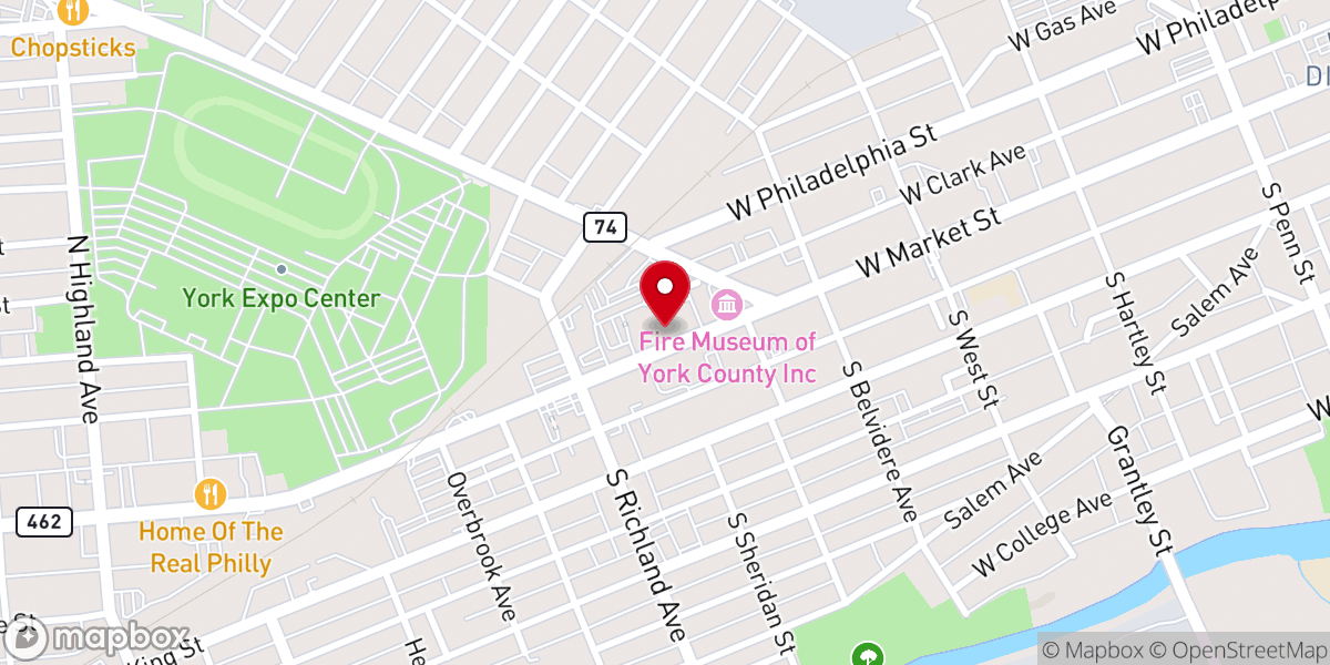 Map showing location of St. Matthew Evangelical Lutheran Church