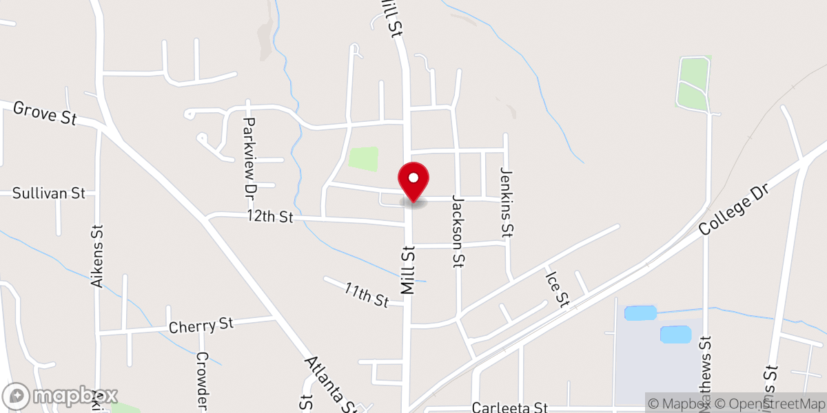 Map showing location of Bethel AME Church
