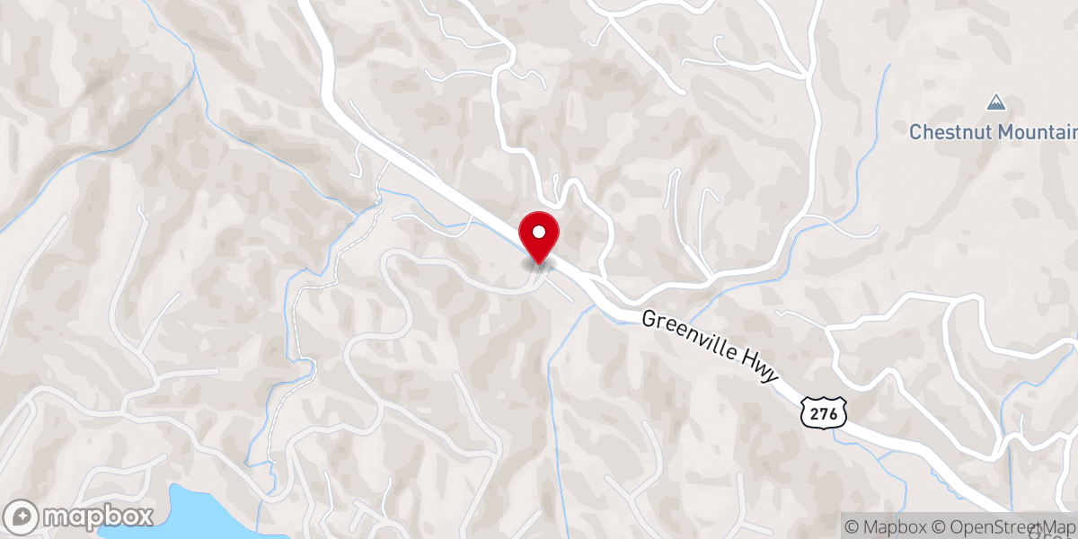 Map showing location of Connestee Falls Entrance Gate, Brevard, NC