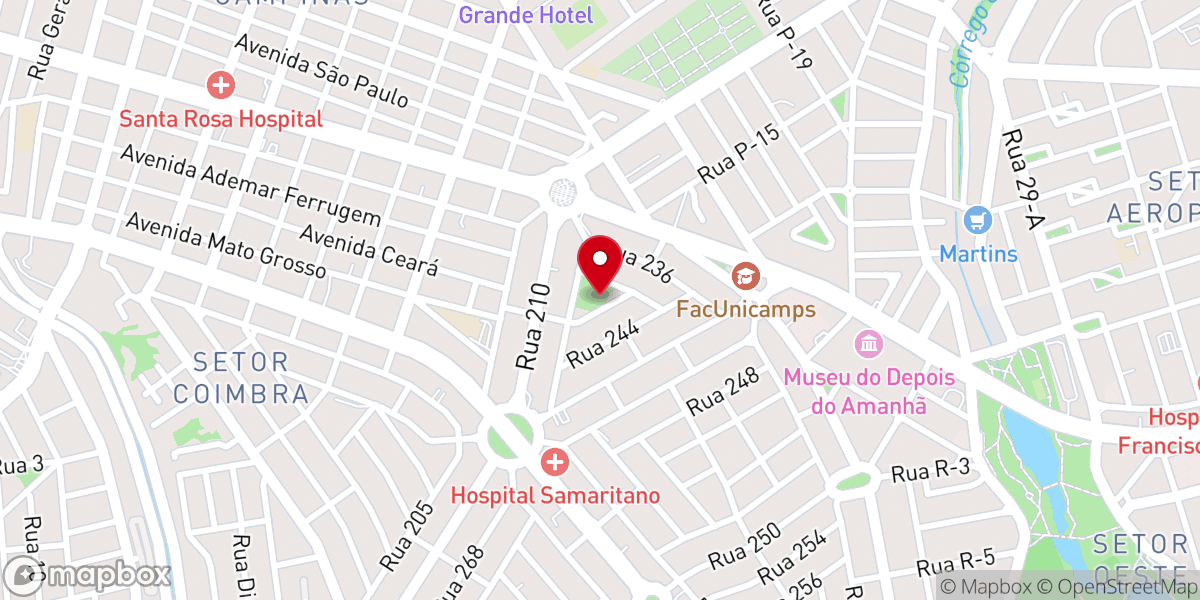 Map showing location of Paróquia São Judas Tadeu