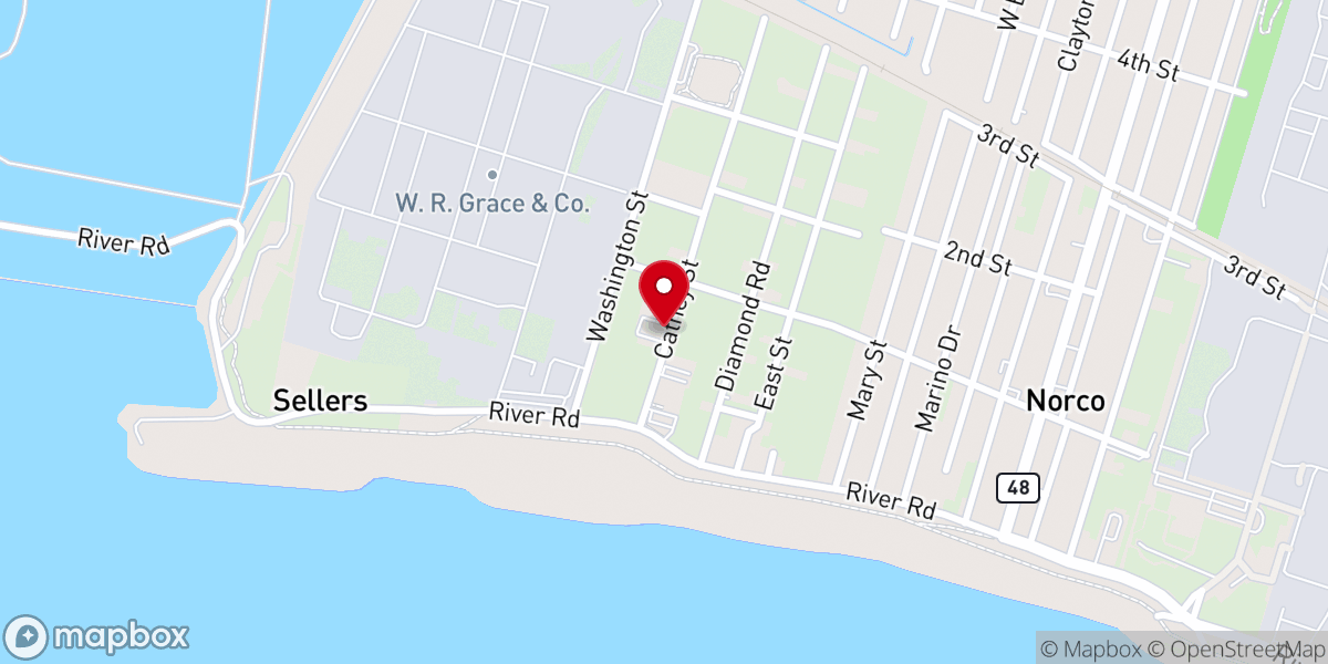 Map showing location of Greater Good Hope Baptist Church