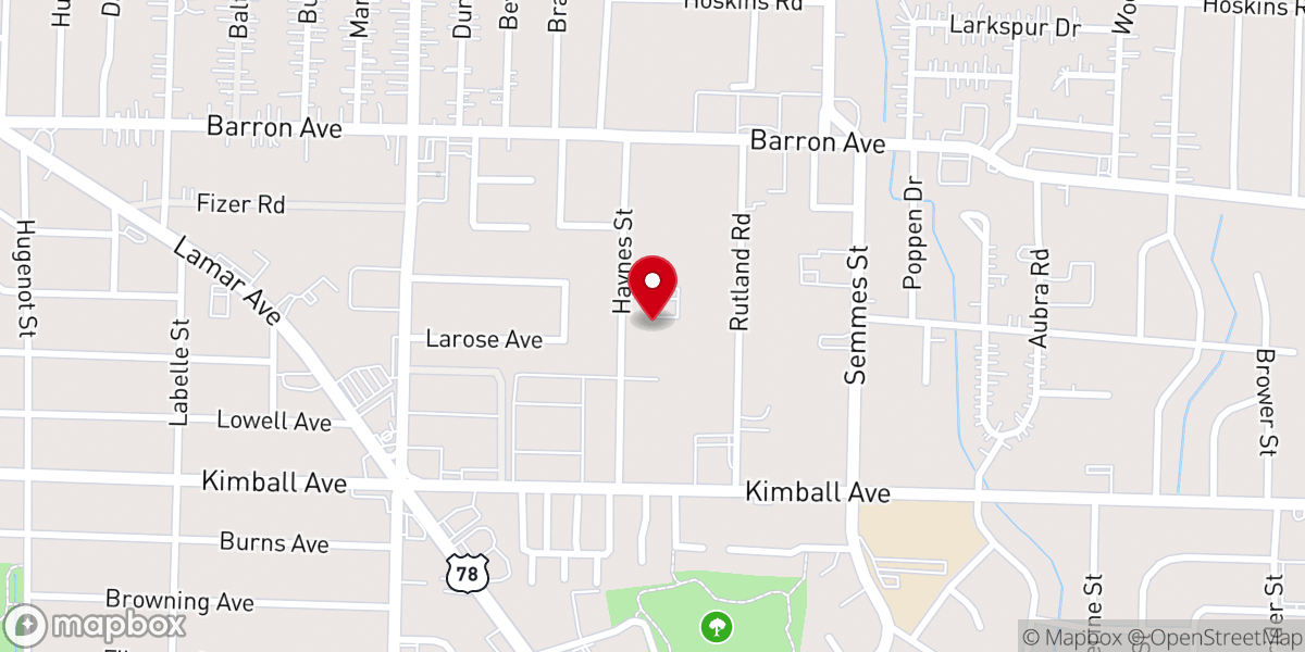 Map showing location of Mt. Moriah-East Baptist Church