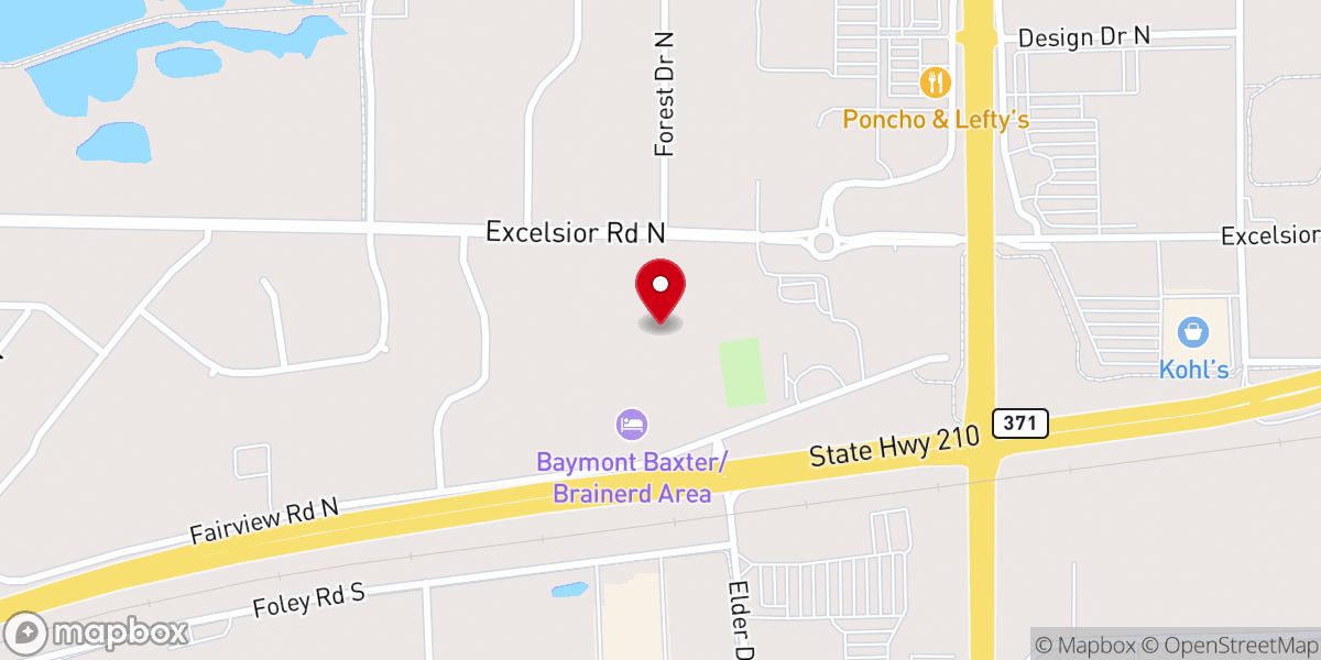 Map showing location of Minnesota North District Office