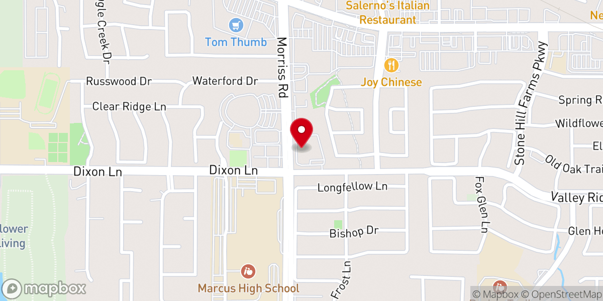 Map showing location of Faith Lutheran Day School