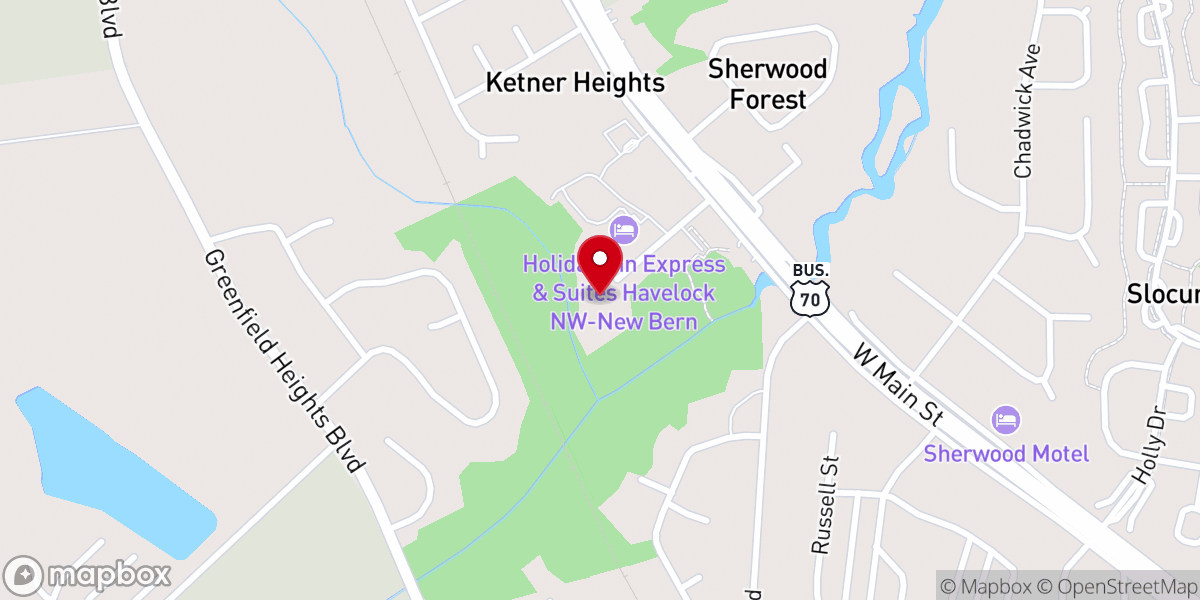 Map showing location of Havelock Chamber of Commerce (Nonprofit Organization)