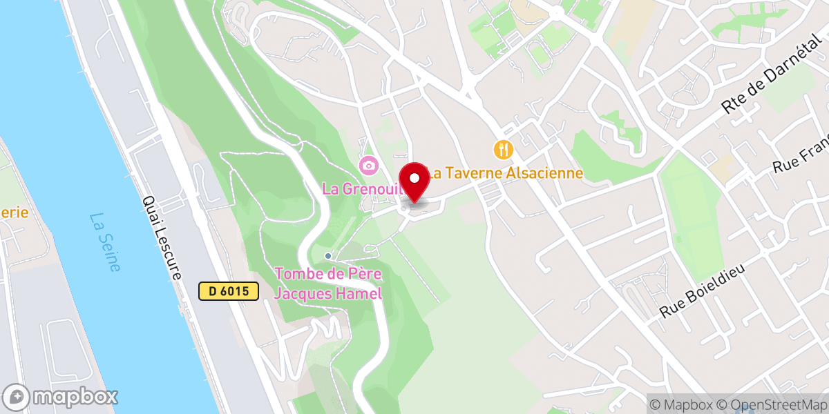 Map showing location of Basilique Notre-Dame de Bonsecours