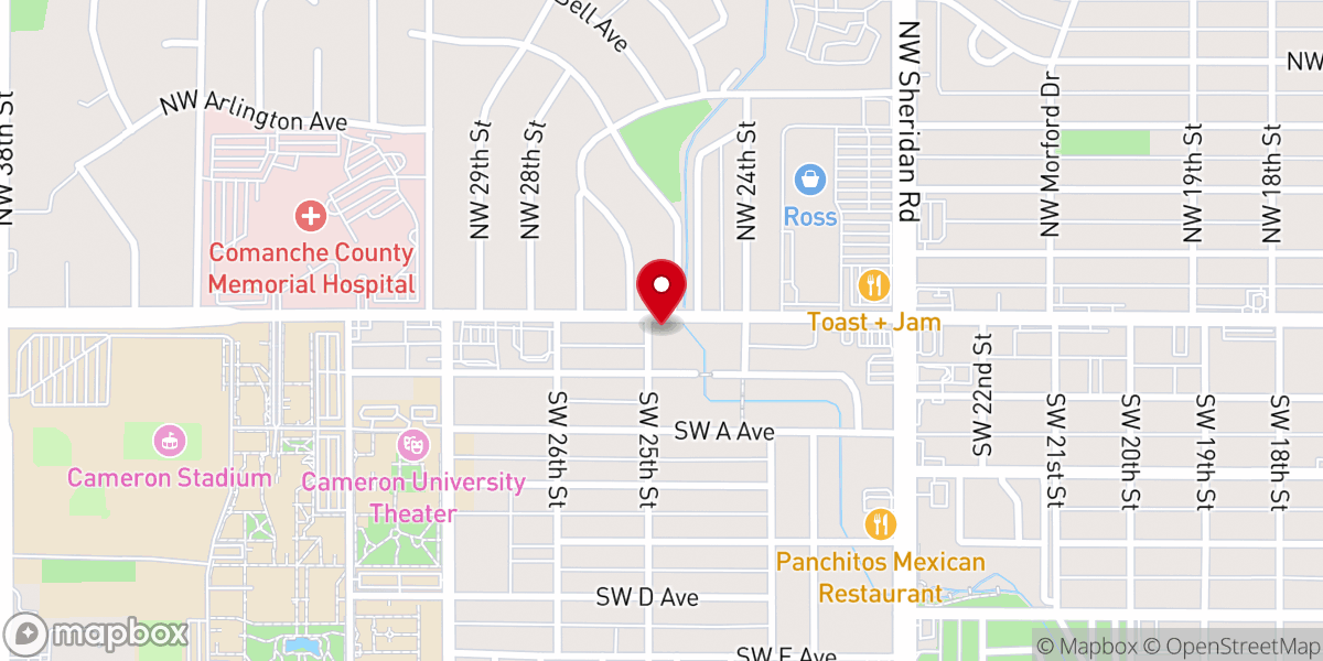 Map showing location of Christian Training Center Church