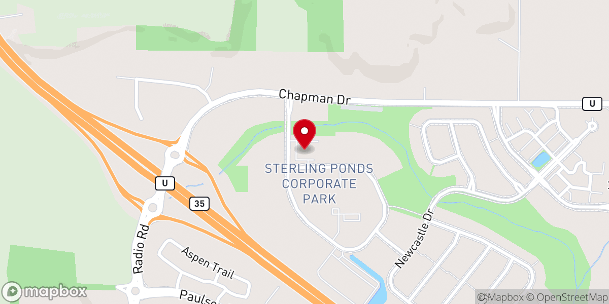 Map showing location of New Life Worship Center
