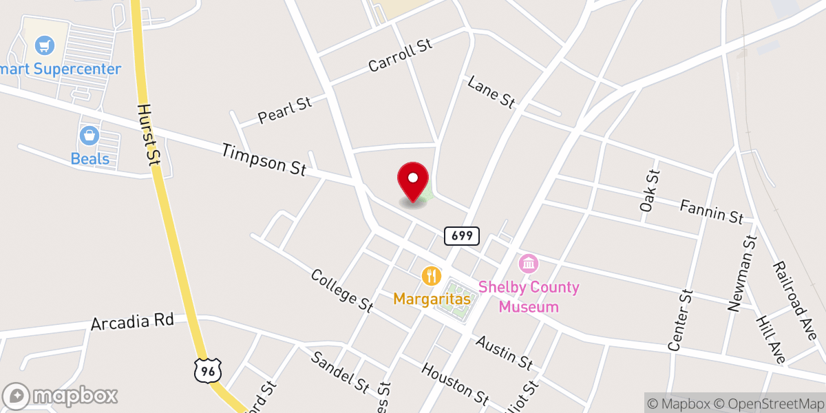 Map showing location of First Methodist Church
