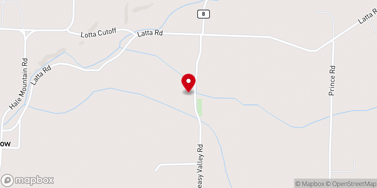 Map showing location of Morrow Valley Christian Academy