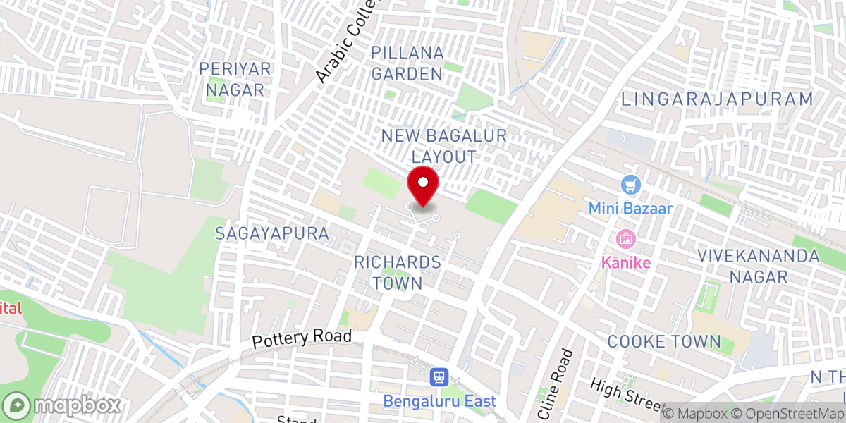 Map showing location of Holy Ghost Church