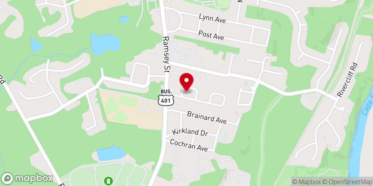 Map showing location of Circle Court Church