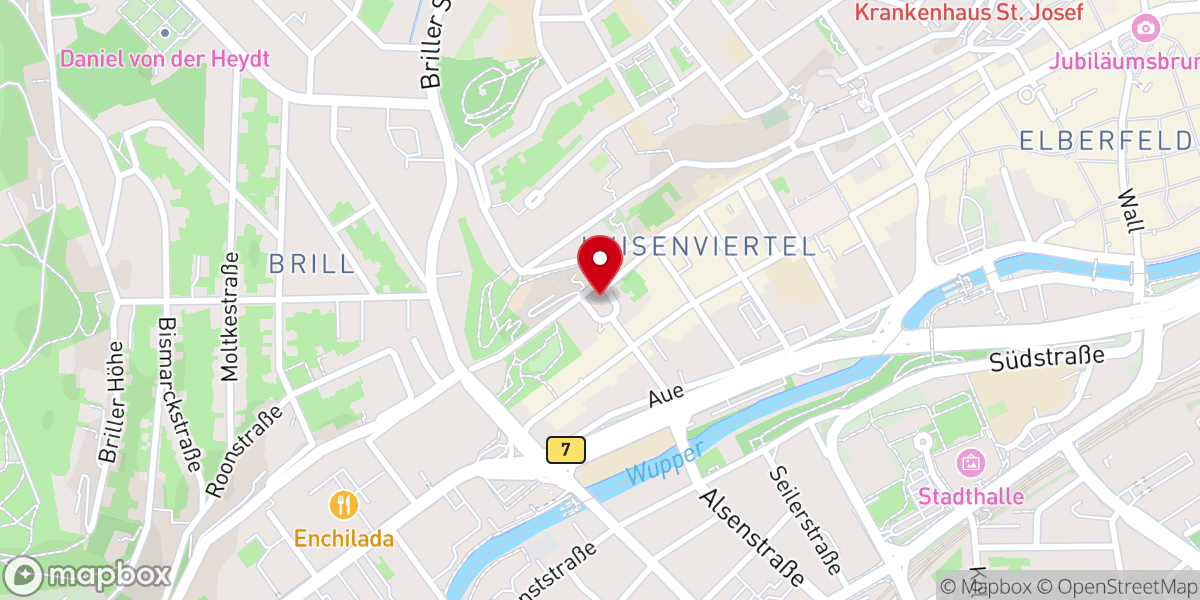 Map showing location of Neue Kirche - Evangelische Kirchengemeinde Elberfeld-West in Wuppertal