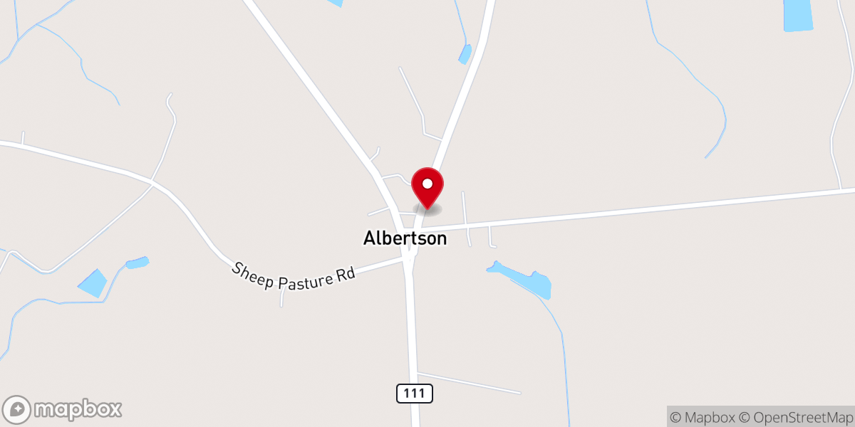 Map showing location of Jones Chapel