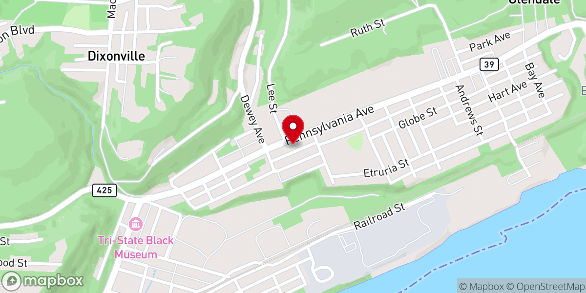Map showing location of Second Church of Christ