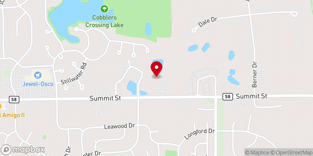 Map showing location of Second Baptist Church