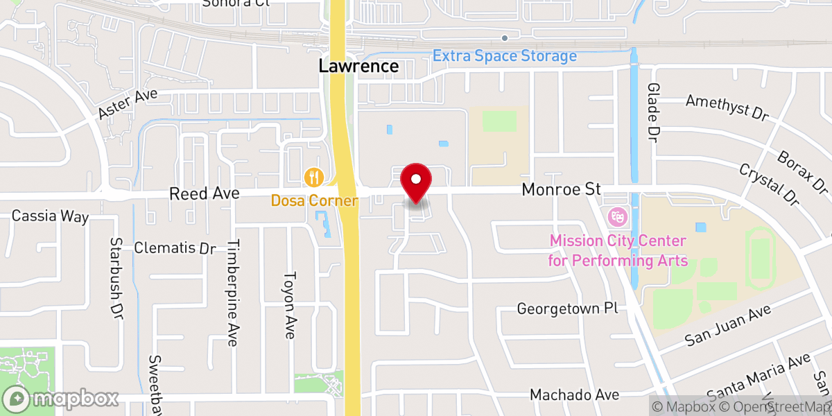 Map showing location of Bethel Church of Santa Clara