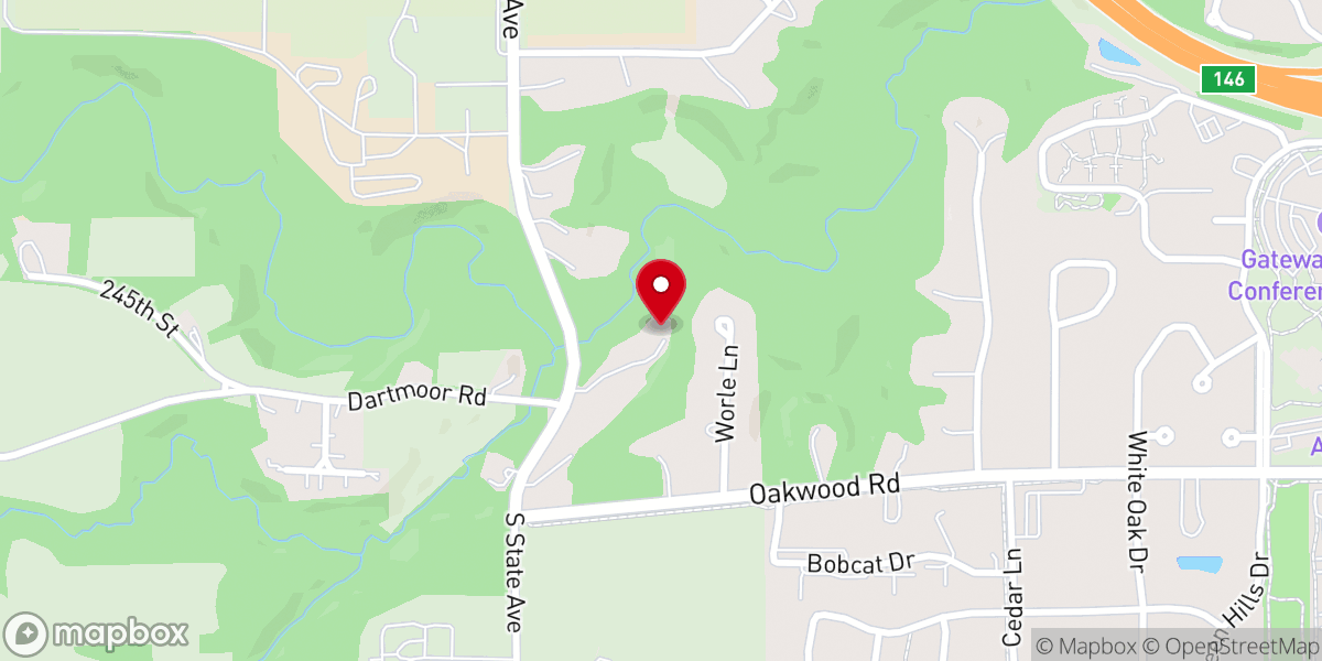 Map showing location of Chapel in the Woods, Inc