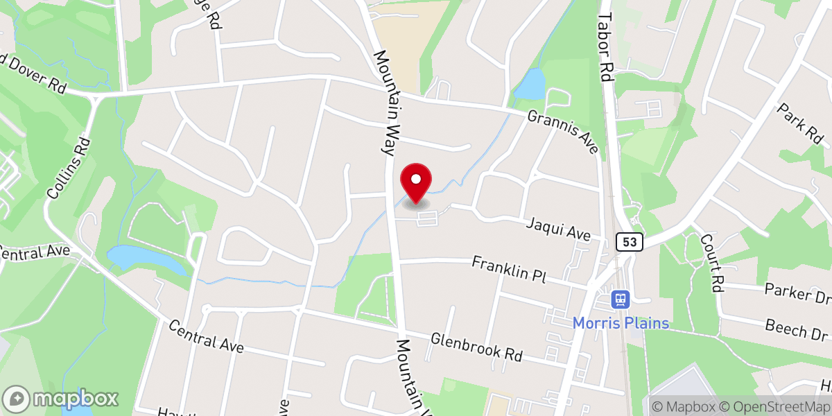 Map showing location of Trinity Lutheran Church