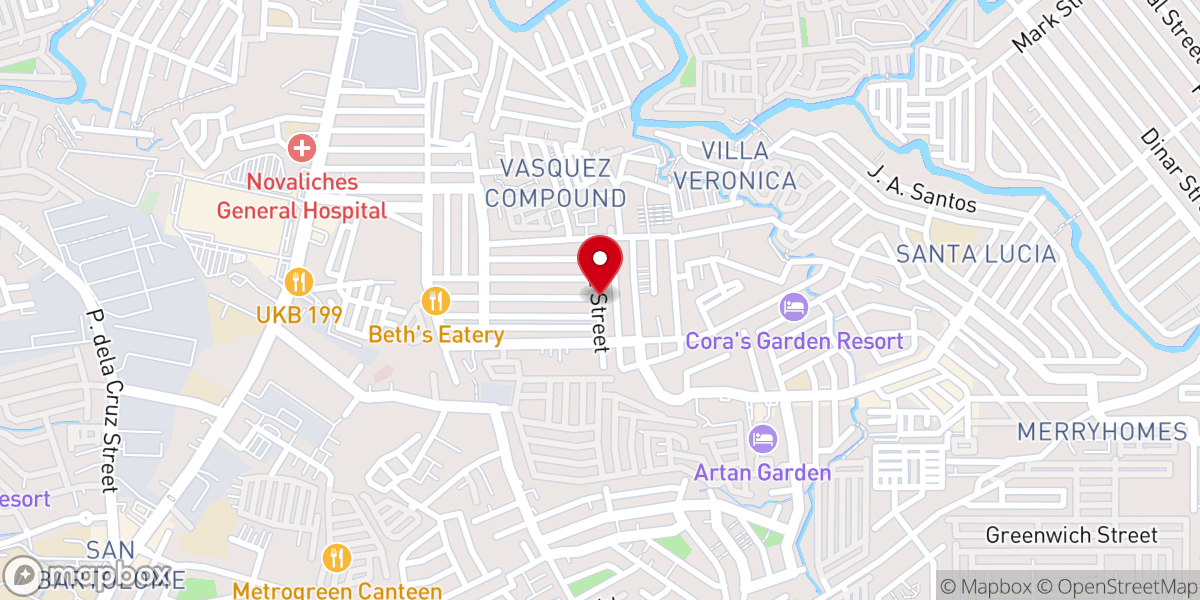 Map showing location of Mt. Olives Baptist Church - Novaliches
