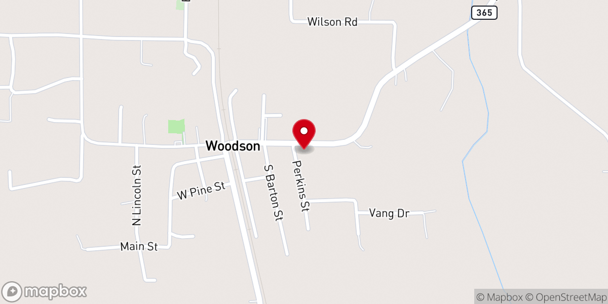 Map showing location of New Beginning Baptist Church