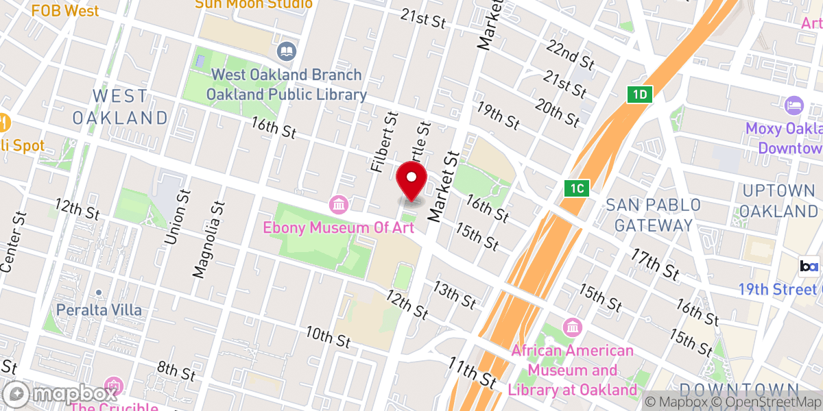 Map showing location of Greater Cooper AME Zion Church