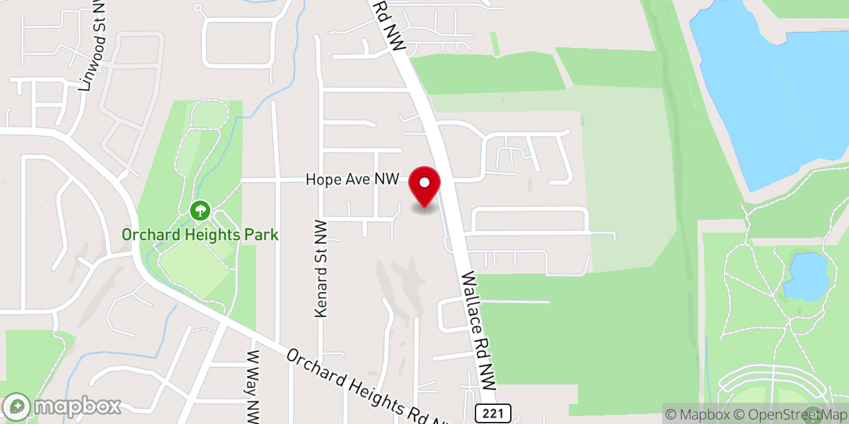 Map showing location of Mosaic Church Assemblies of God