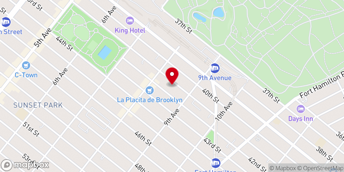 Map showing location of Chinese Promise Baptist Church